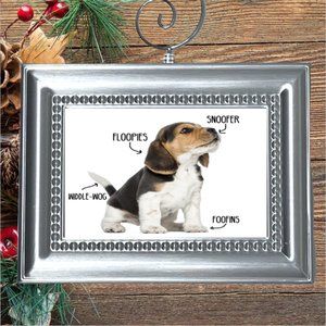 Beagle Puppy Dog Funny Christmas Tree‎ Ornament